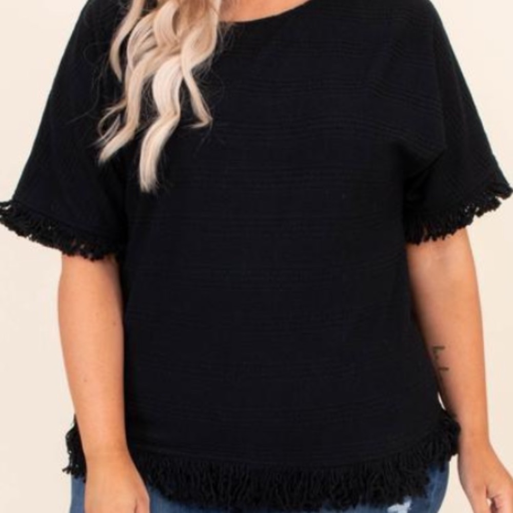 Chic Soul top doing it well black top NWT